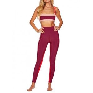 Beach Riot color block Merlot